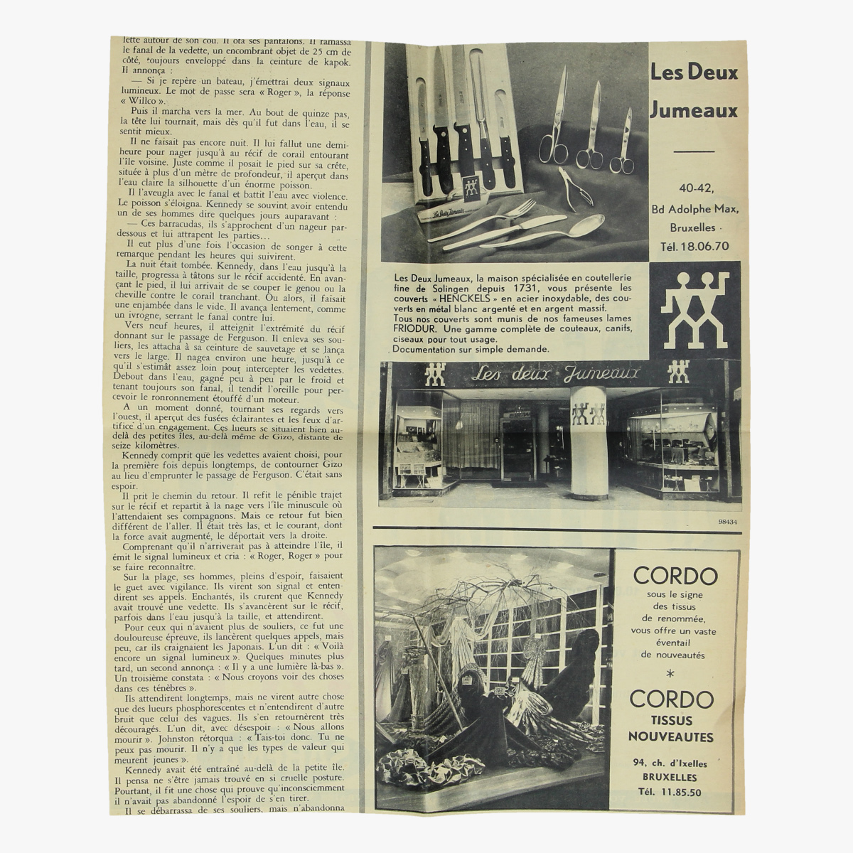 Afbeeldingen van  sabena luchtvaart 1961 reclame krantenknipsel