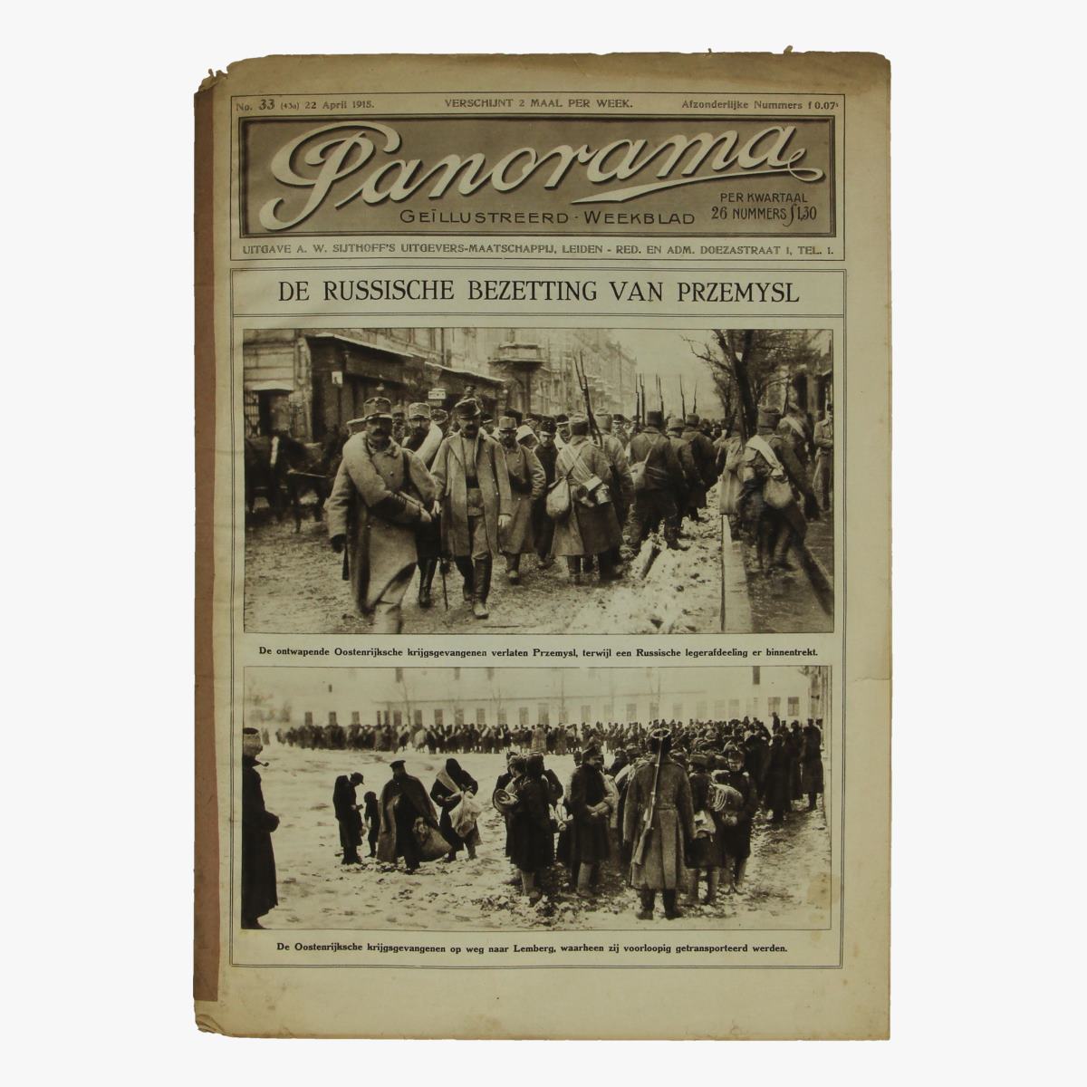 Afbeeldingen van oude weekblad panorama N°33 22 april 1915