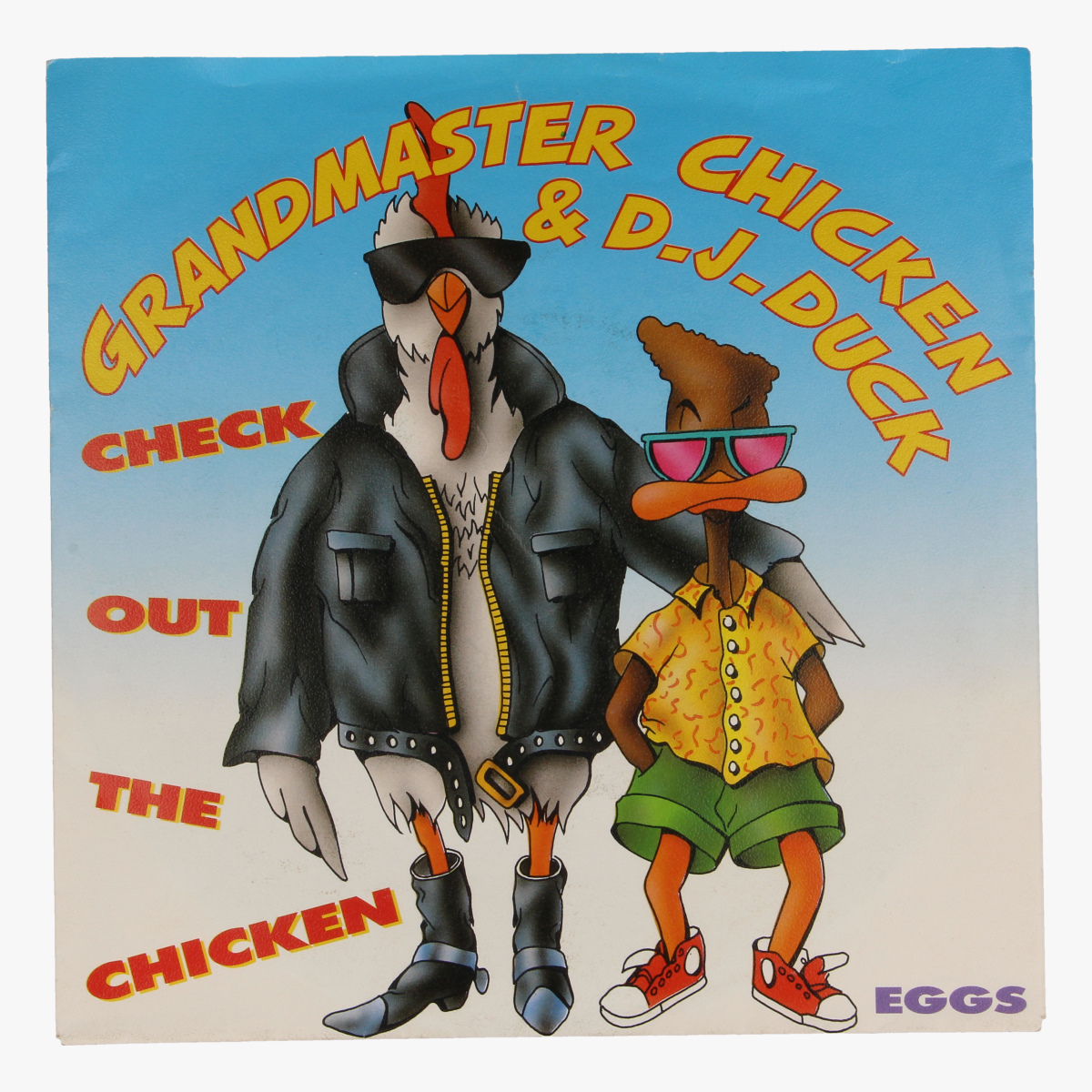 Afbeeldingen van Grandmaster chicken & D.J. Duck, Check out the chicken LP 45 toeren 