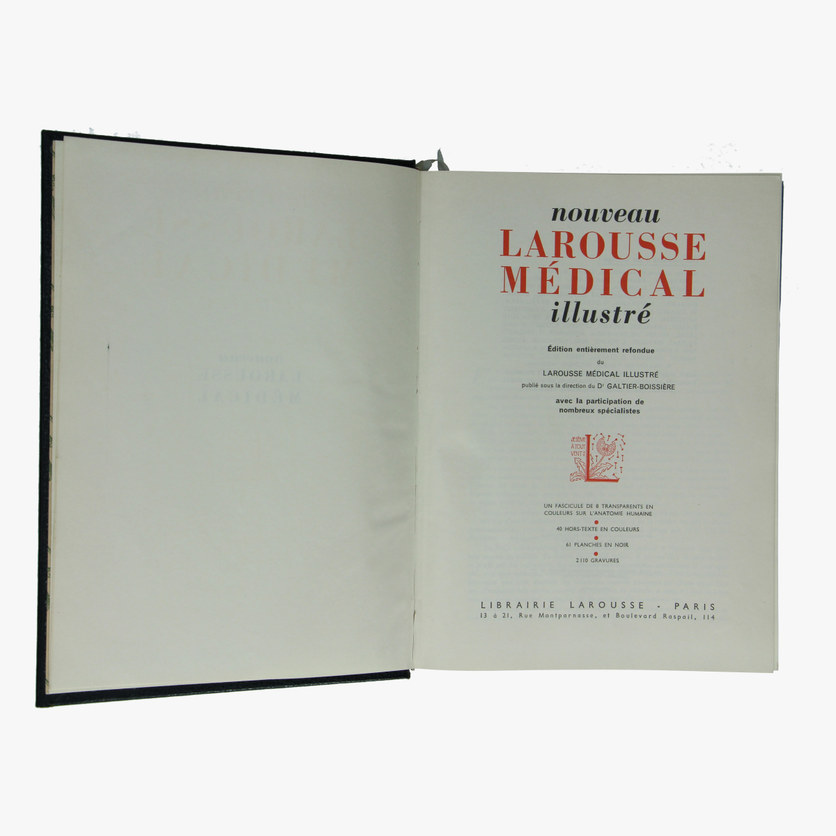 Afbeeldingen van Nouveau Larousse Médical 1952