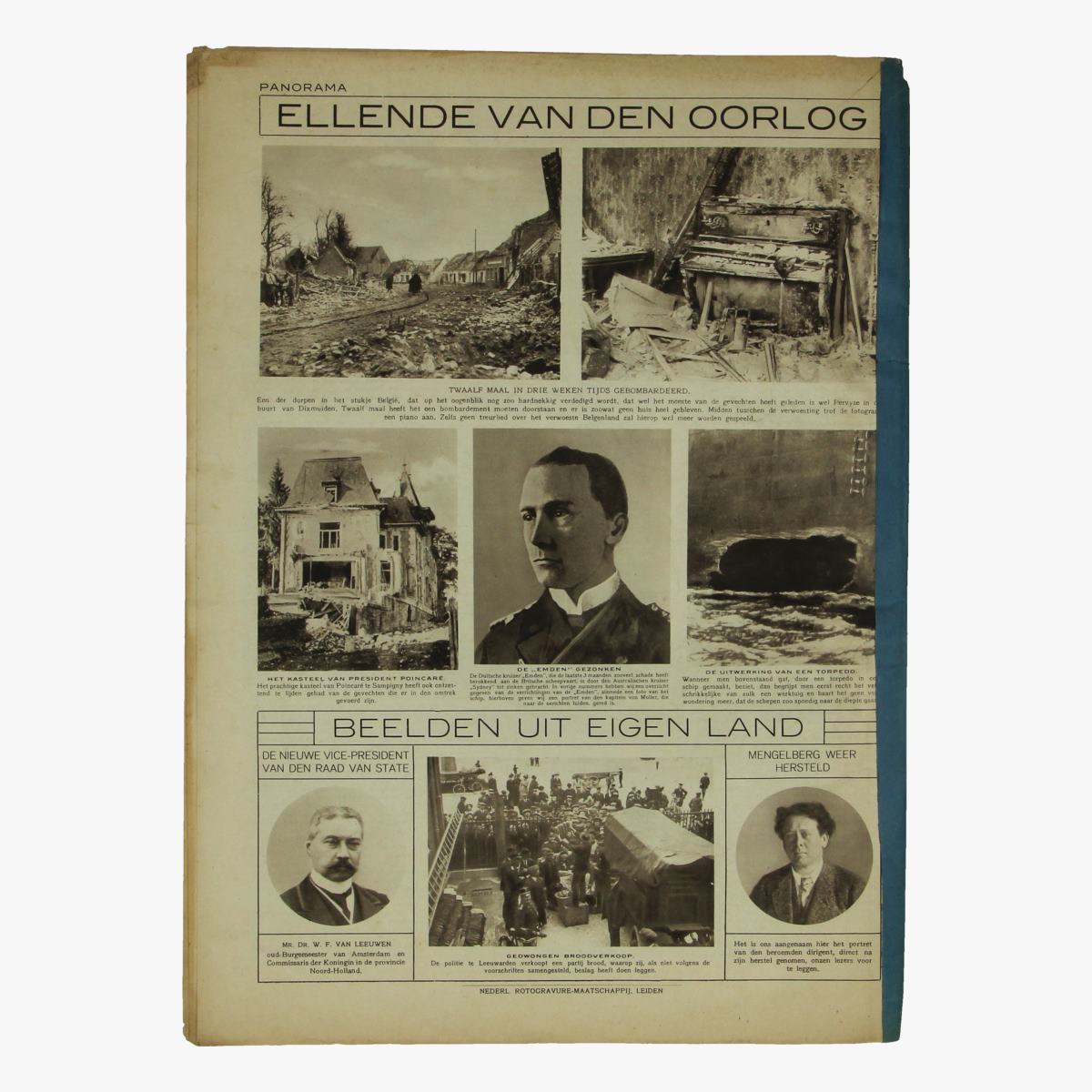 Afbeeldingen van oude weekblad panorama N°21b   18 nov. 1914
