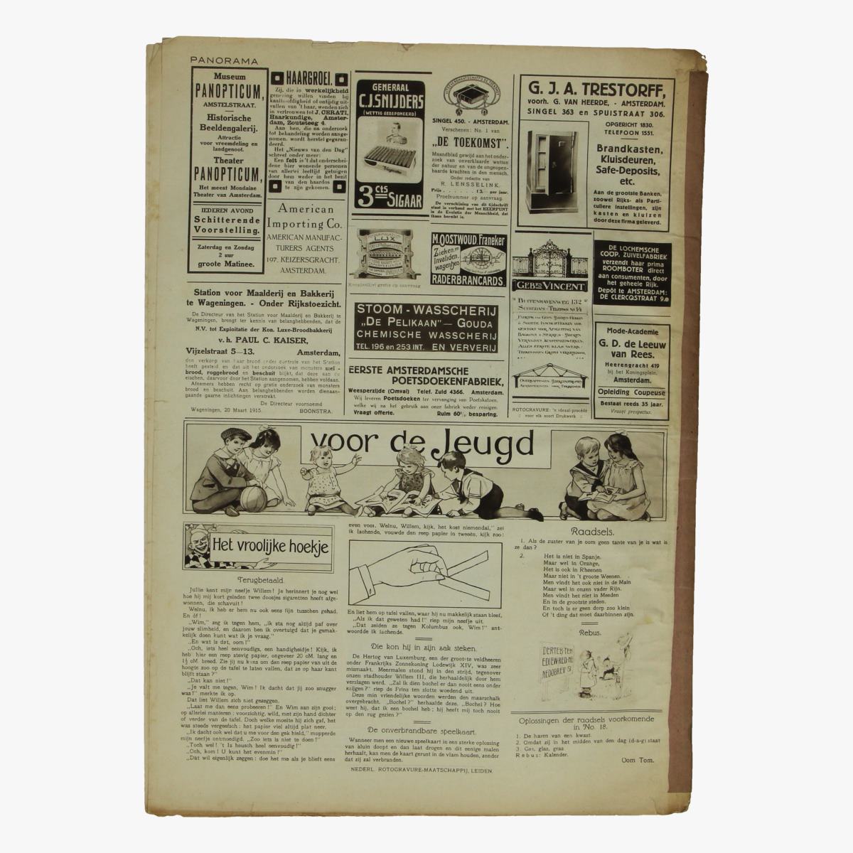 Afbeeldingen van oude weekblad panorama N°34  26 april 1915