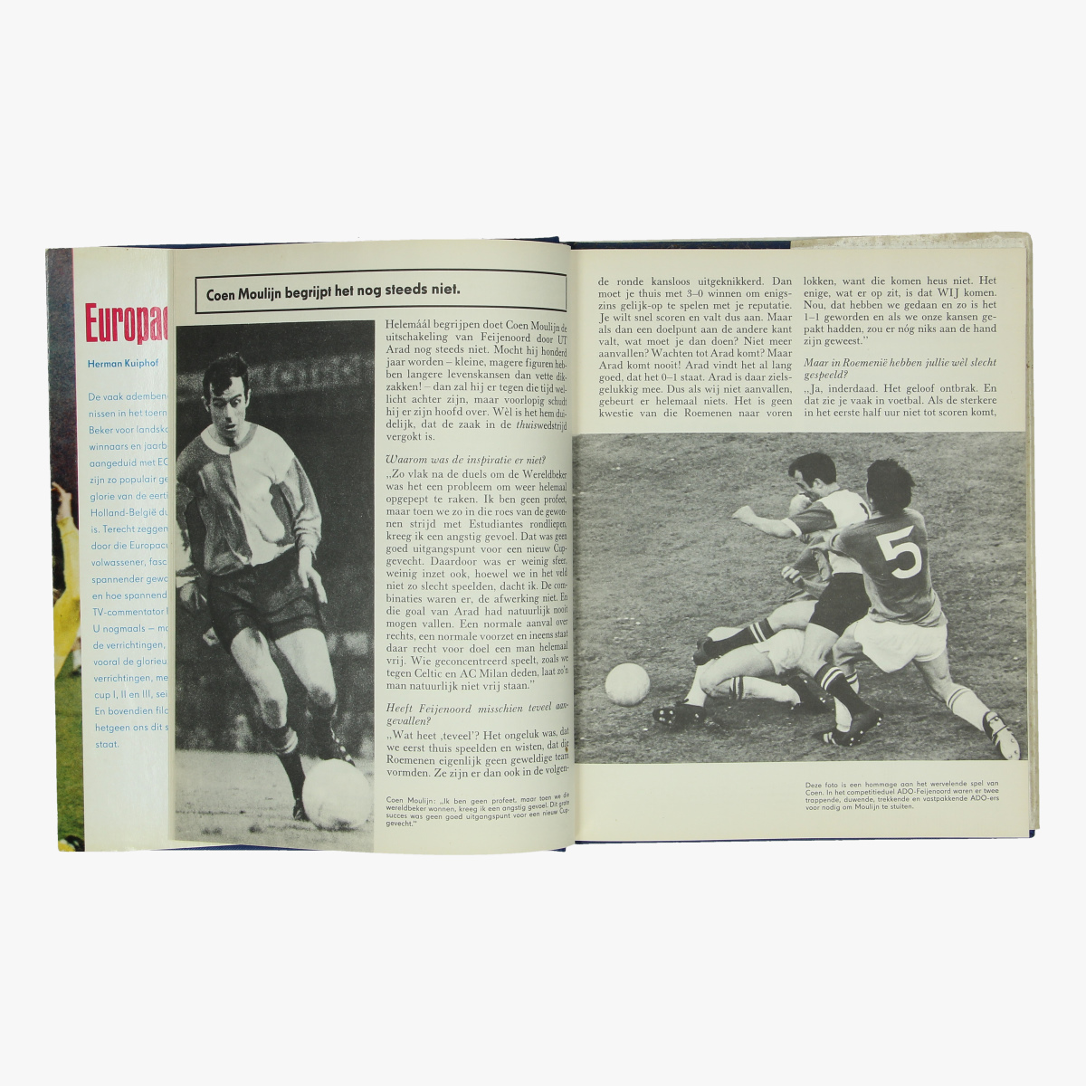 Afbeeldingen van boek voetbal europacup herman kuiphof 1970/71 uitgeverij luitingh - laren n.h