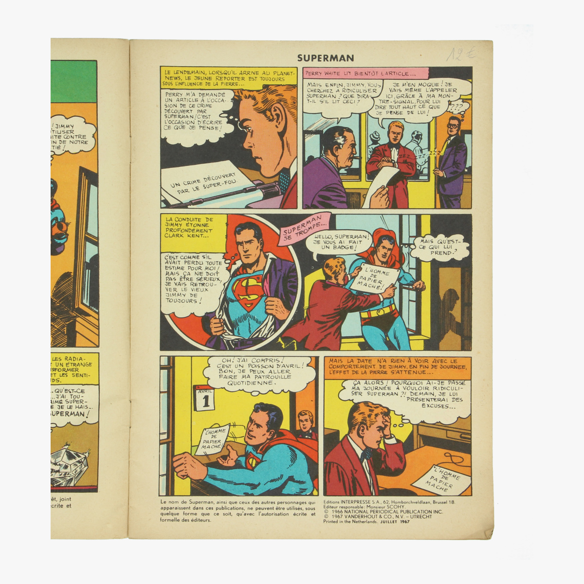 Afbeeldingen van Superman Nr.7 1967 Stripverhalen  