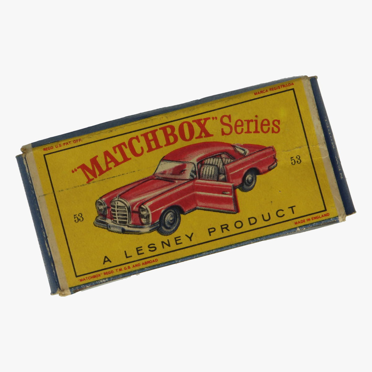 Afbeeldingen van Matchbox doos. New model 53 mercedes-benz coupe 