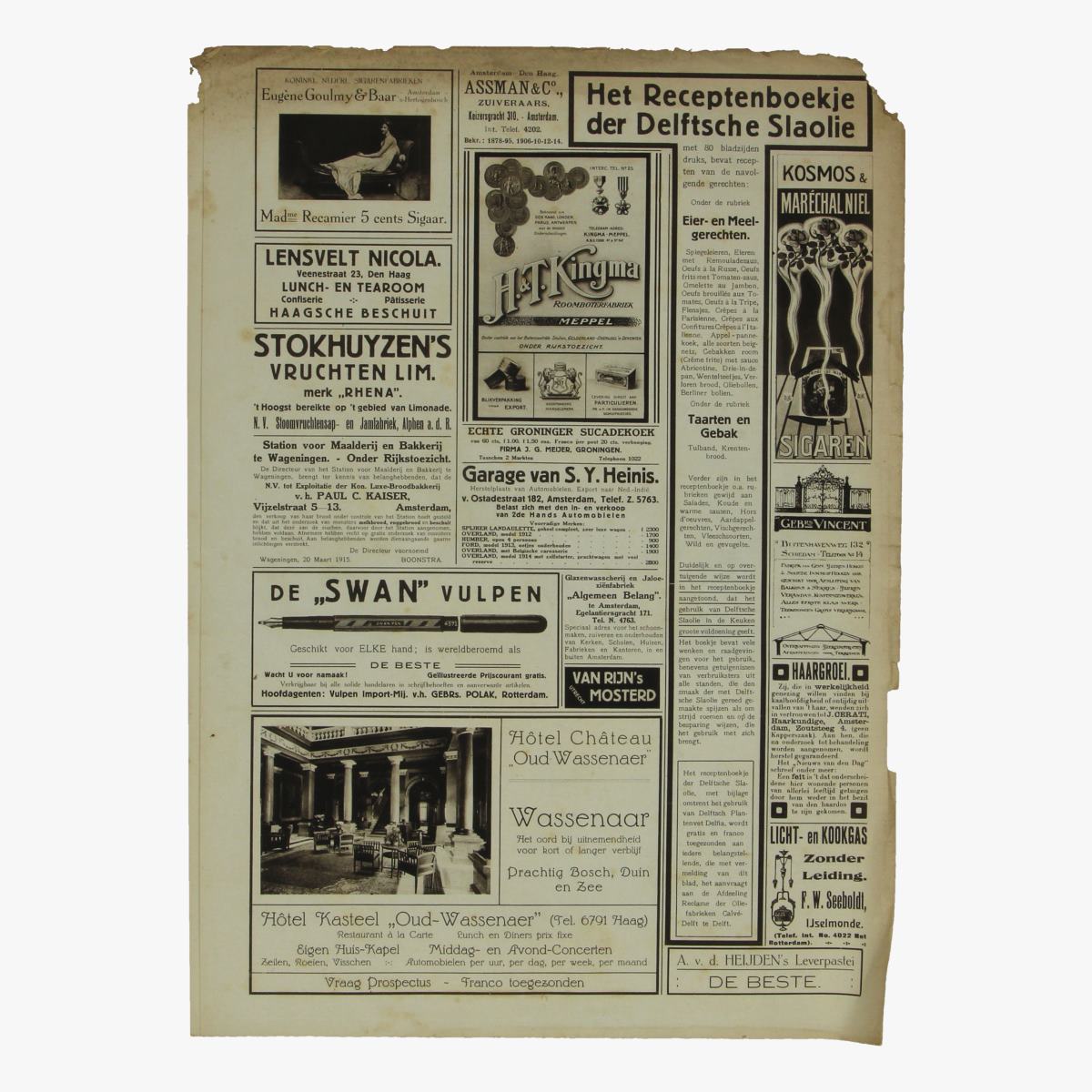 Afbeeldingen van oude weekblad panorama N°68  23 aug. 1915.