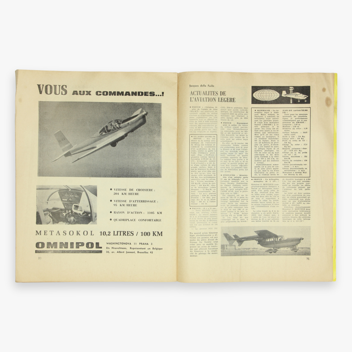 Afbeeldingen van luchtvaart mach magazine n°3 - 1961