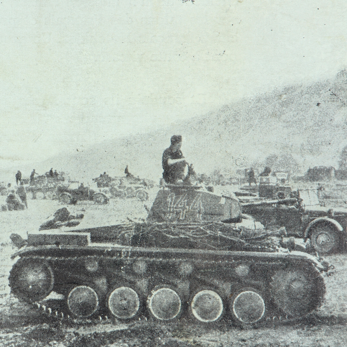 Afbeeldingen van Drukplaat Duitse tanks