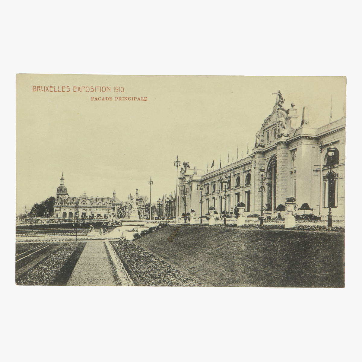 Afbeeldingen van postkaart bruxelles exposition 1910 facade principale