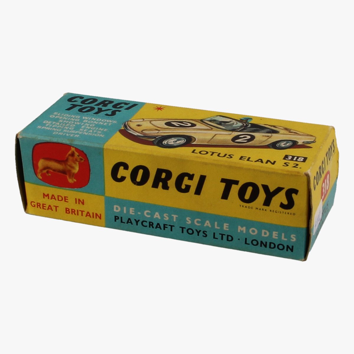 Afbeeldingen van Corgi Toys. Lotus Elan S2. Nr. 318