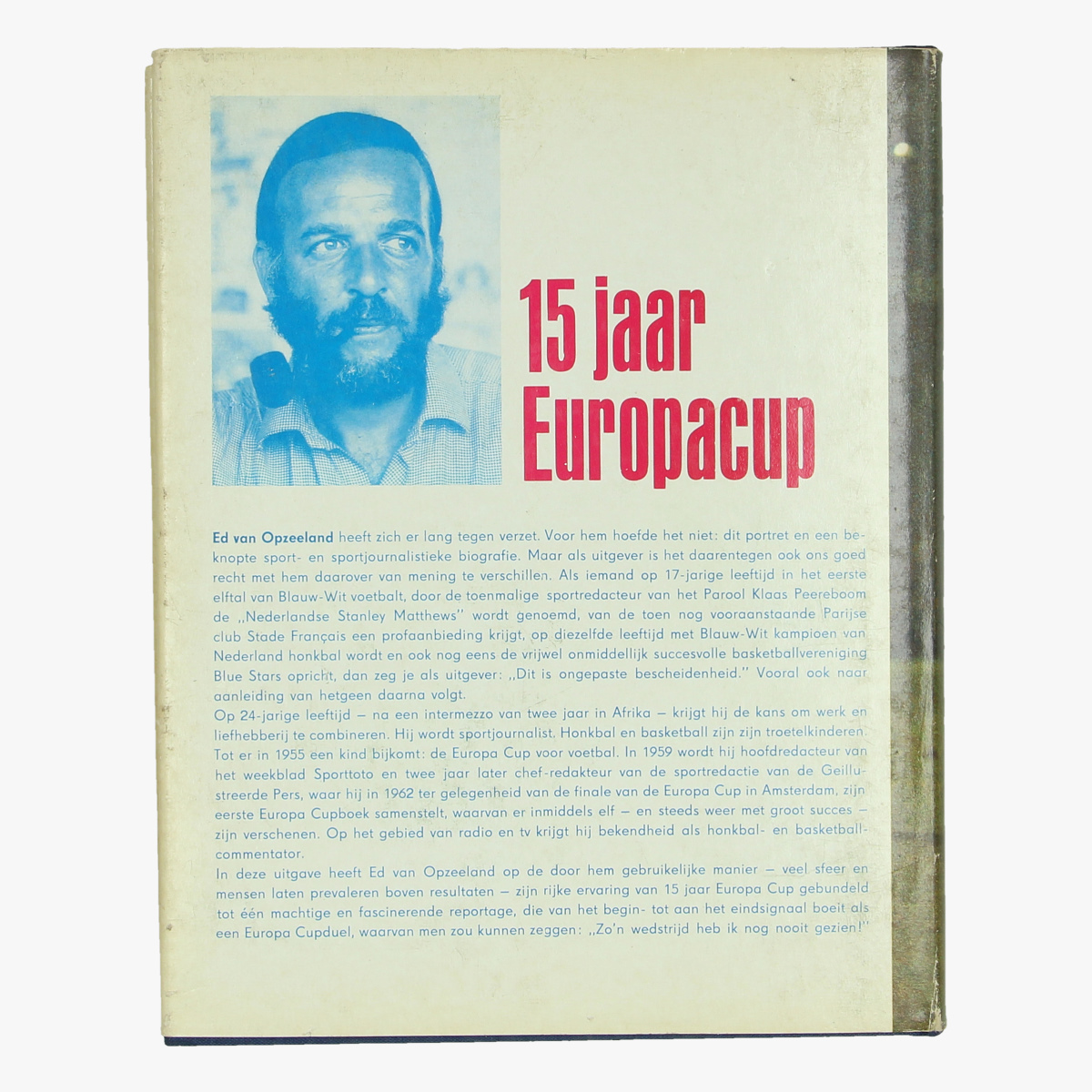 Afbeeldingen van voetbal boek 15 jaar europacup door ed van opzeeland 1971