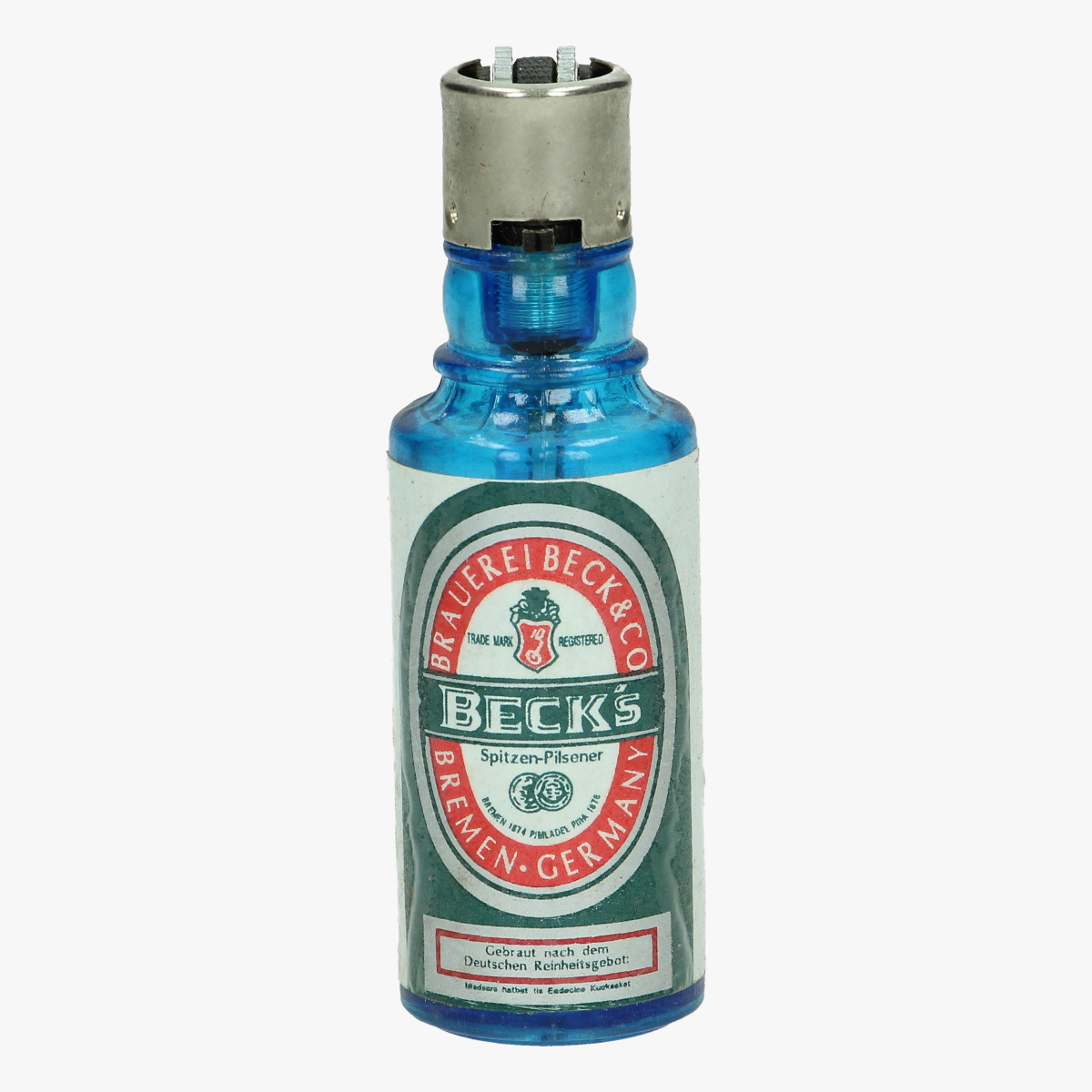 Afbeeldingen van aansteker flesje Beck's navulbaar