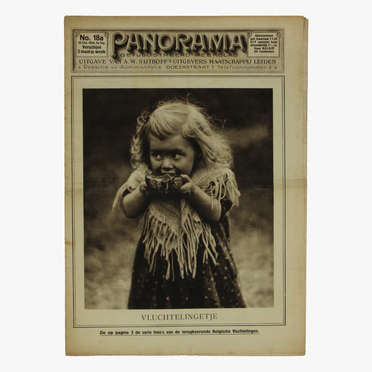 Afbeeldingen van oude weekblad panorama N°18a   16 oct. 1914
