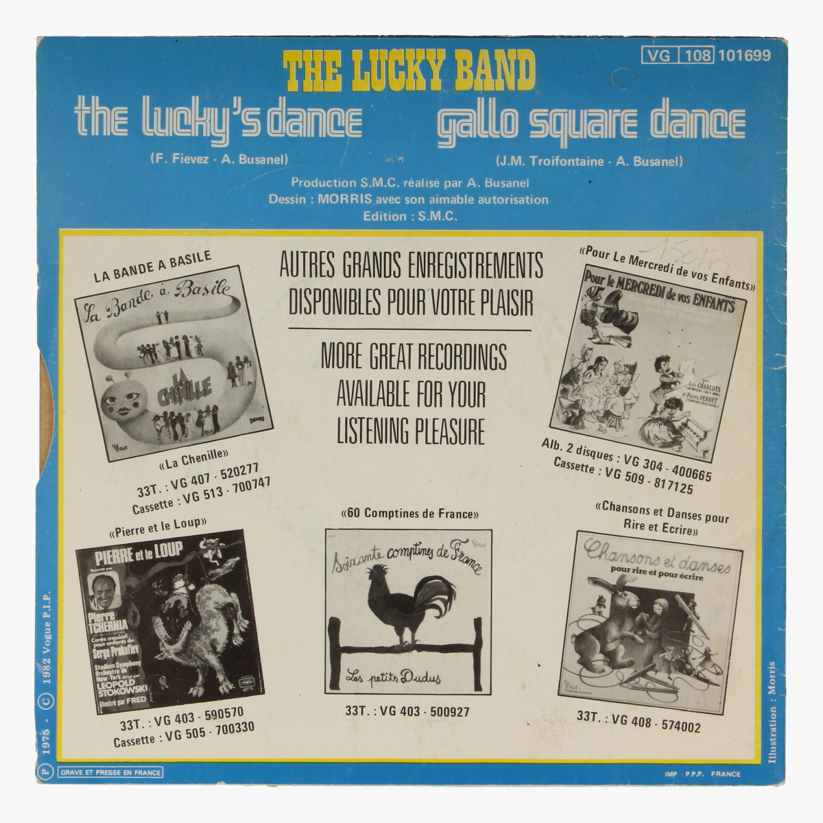 Afbeeldingen van Klein LP The Lucky Band. 