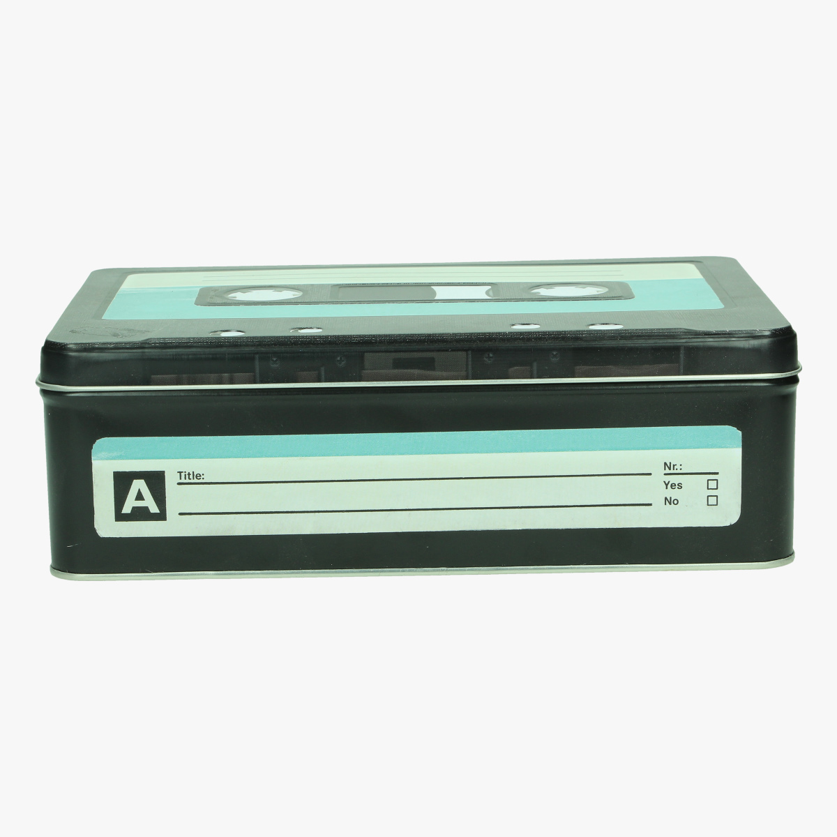 Afbeeldingen van blikkenn doos cassette