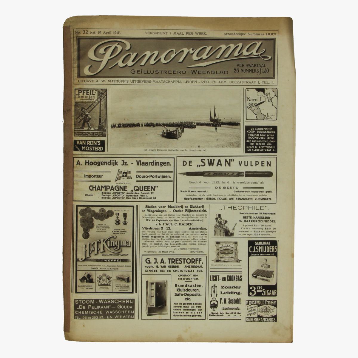 Afbeeldingen van oude weekblad panorama N°32   19 april 1915.