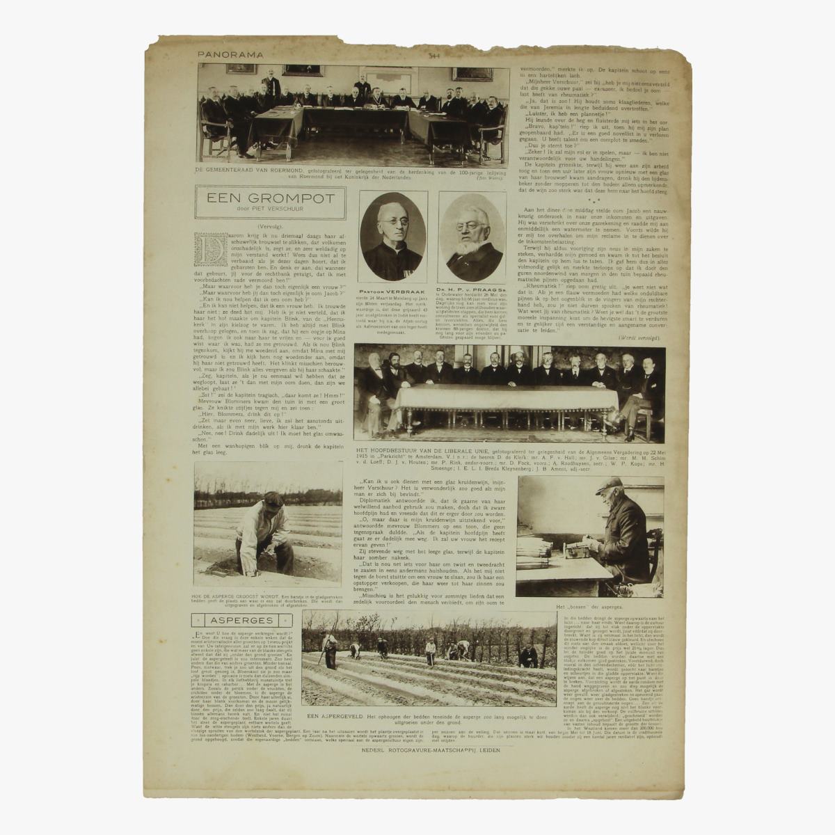 Afbeeldingen van oude weekblad panorama N°43  27 mei 1915