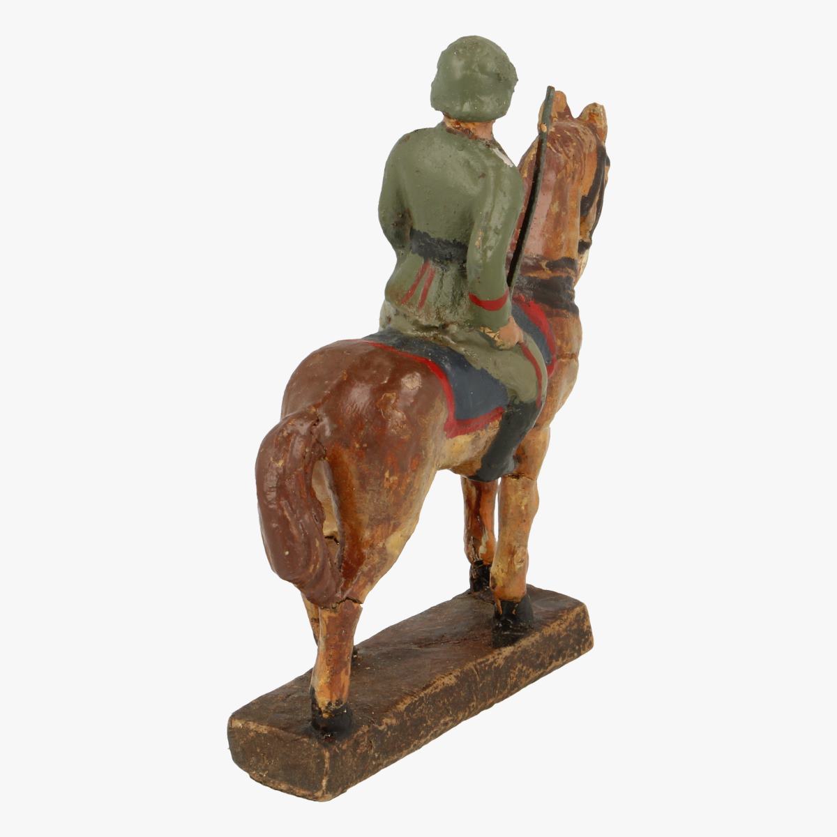 Afbeeldingen van Elastolin soldaatje met paard Leyla