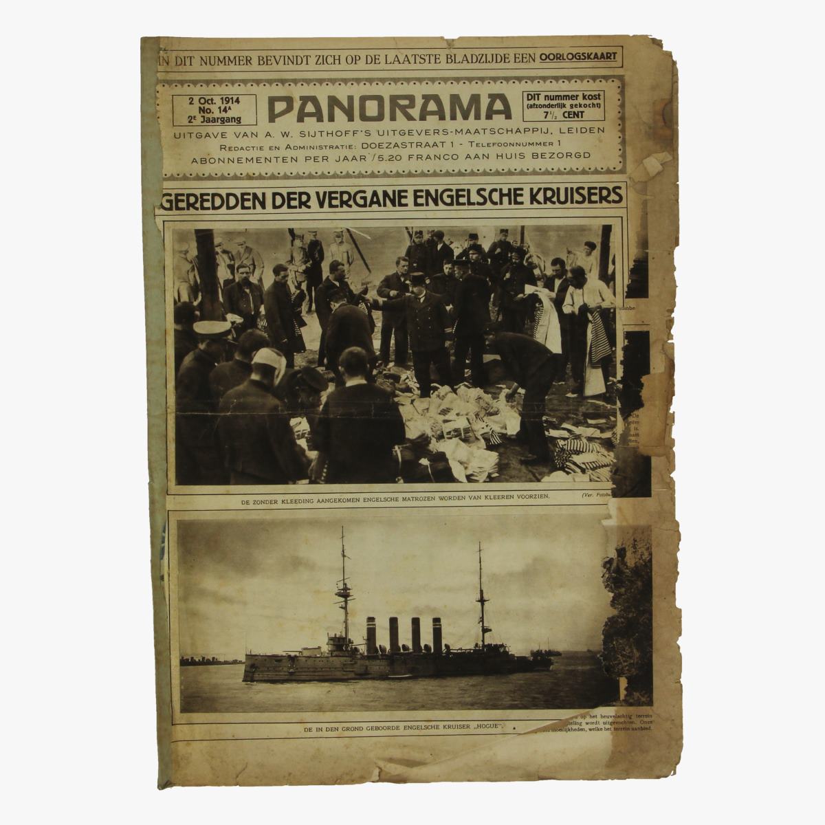 Afbeeldingen van oude weekblad panorama N°14a  2 oct. 1914