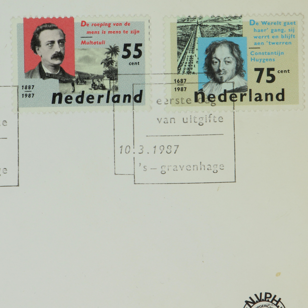 Afbeeldingen van Herinneringspostzegel Multatuli 1987 NL