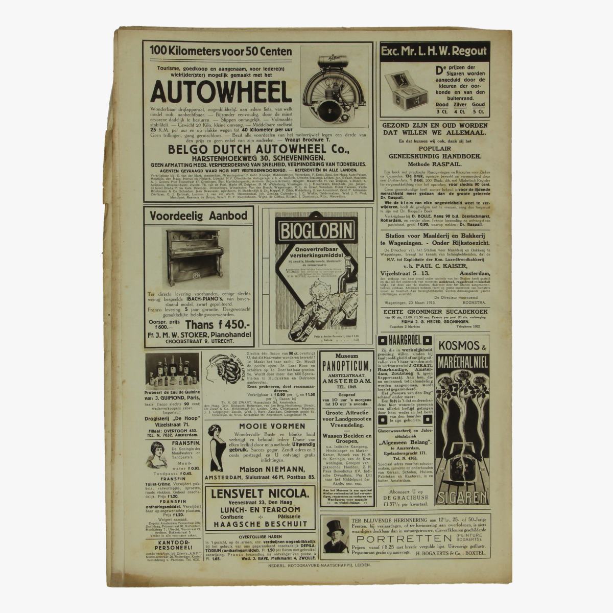 Afbeeldingen van oude weekblad panorama N°74 13 sept 1915