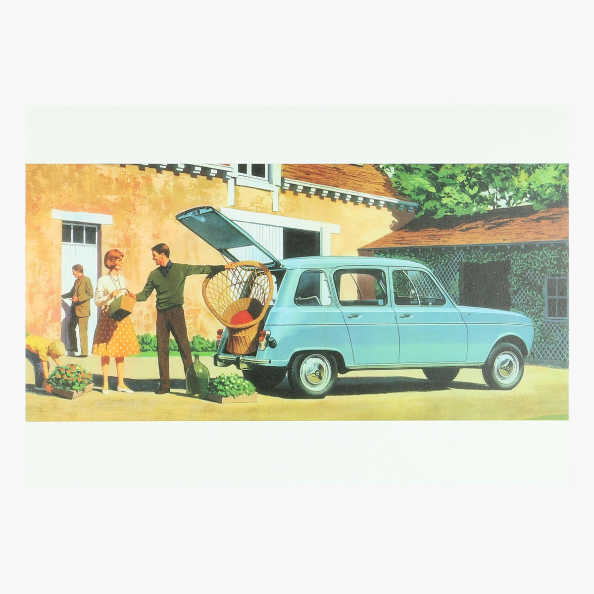 Afbeeldingen van postkaart Renault R4 (1962) repro