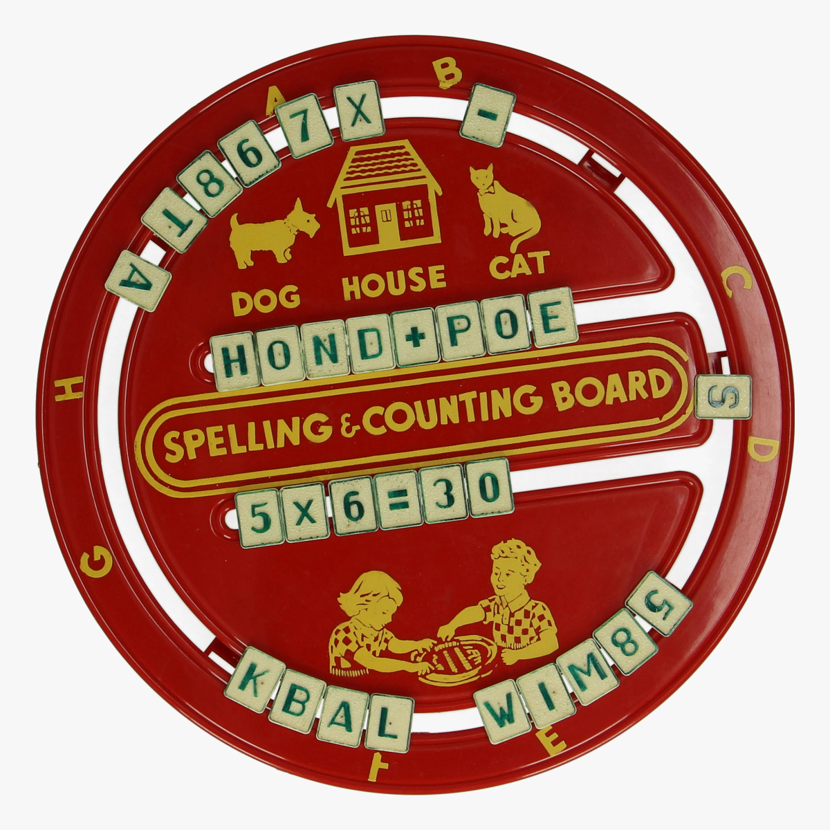 Afbeeldingen van Plastic Spelling and counting board. 