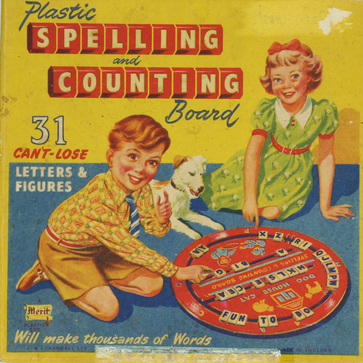 Afbeeldingen van Plastic Spelling and counting board. 