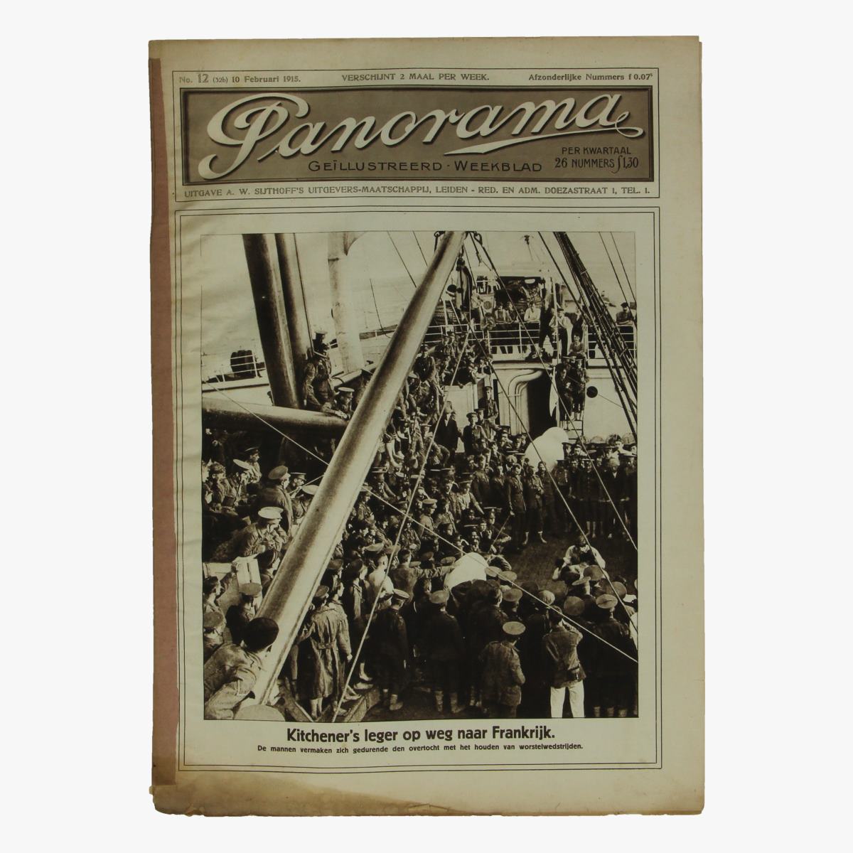 Afbeeldingen van oude weekblad panorama N°12 10 februari 1915