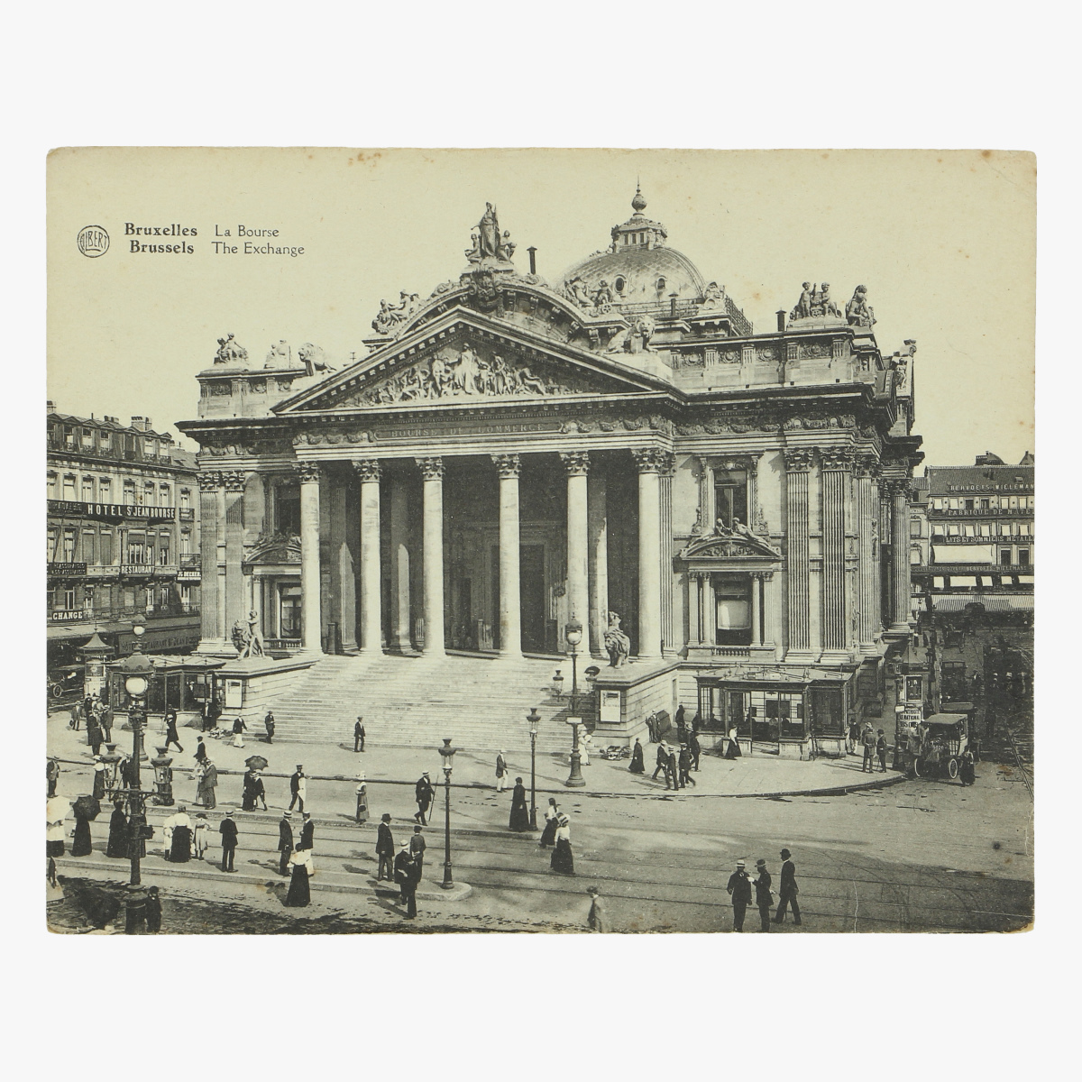 Afbeeldingen van oude postkaart van bruxelles la bourse 