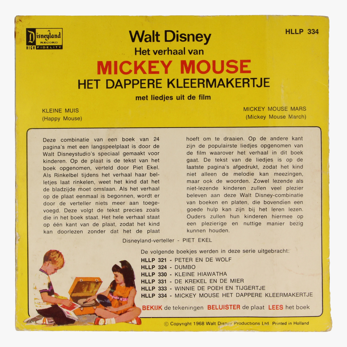 Afbeeldingen van Mini Lp Walt Disney Mickey Mouse, het Dappere kleermakertje