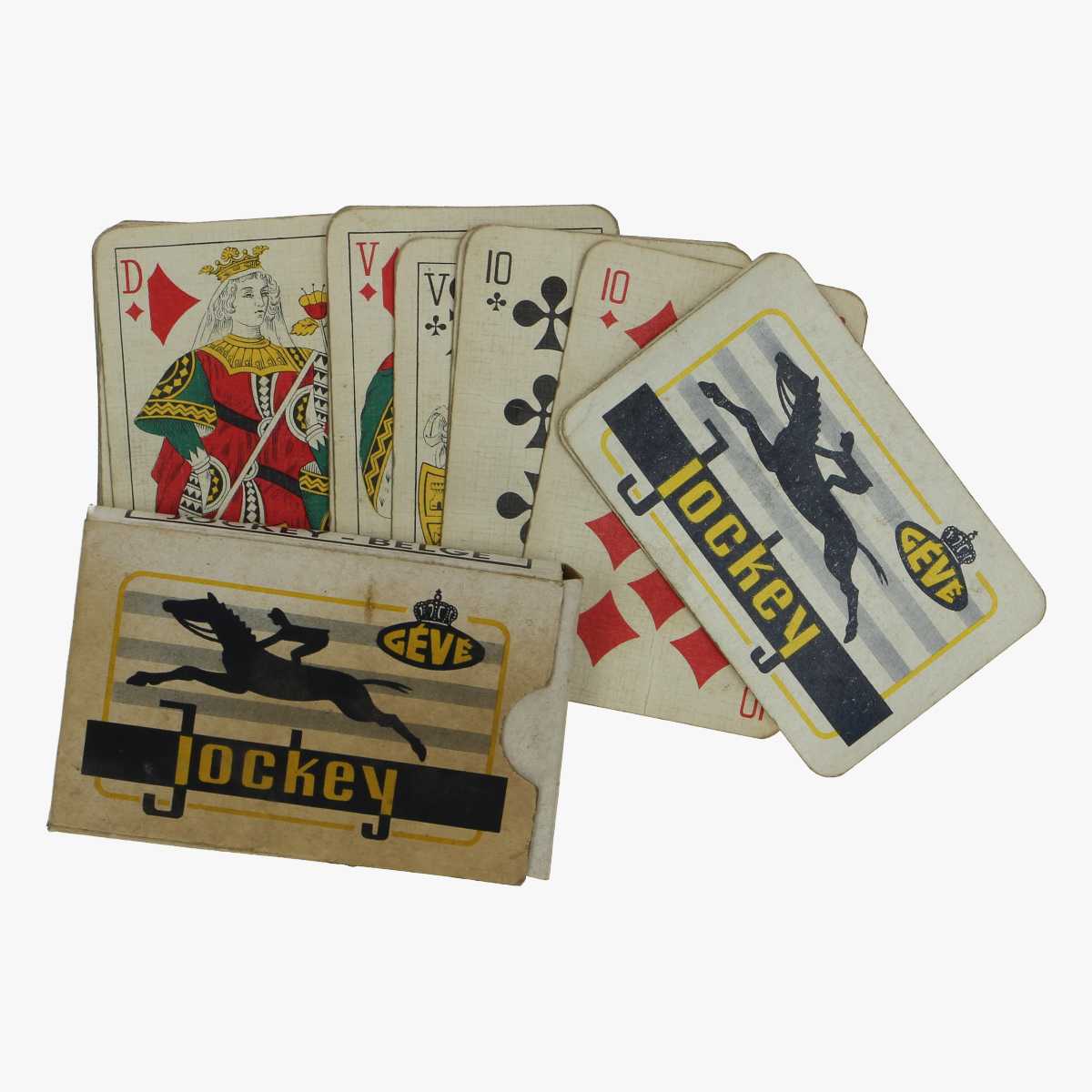 Afbeeldingen van oud spel kaarten jockey-Belge
