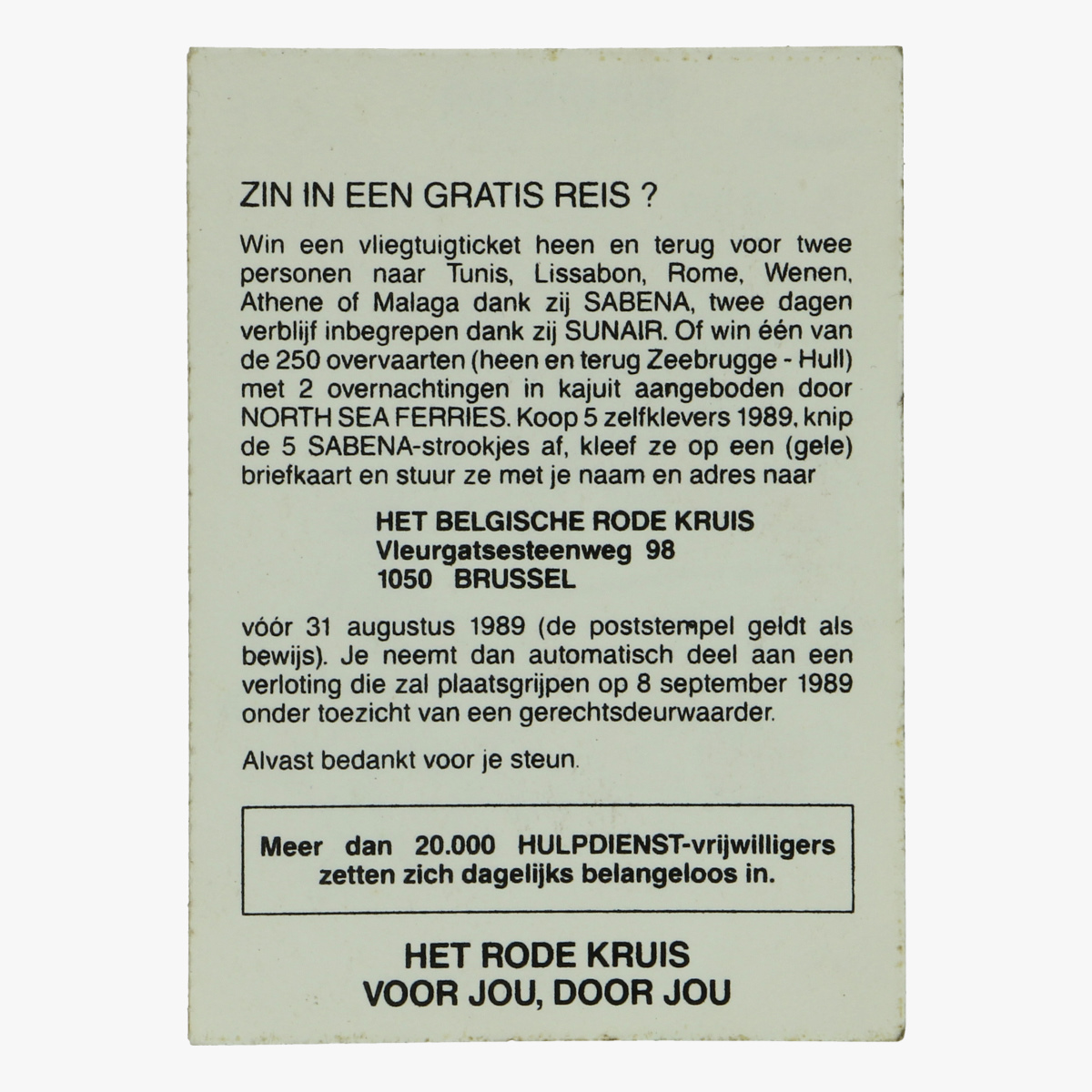 Afbeeldingen van sticker sabena,  het belgische rode kruis 1989 donald duck the walt disney 