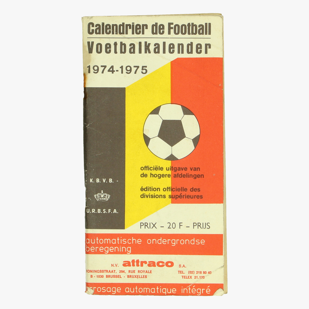 Afbeeldingen van voetbalkalender 1974-1975
