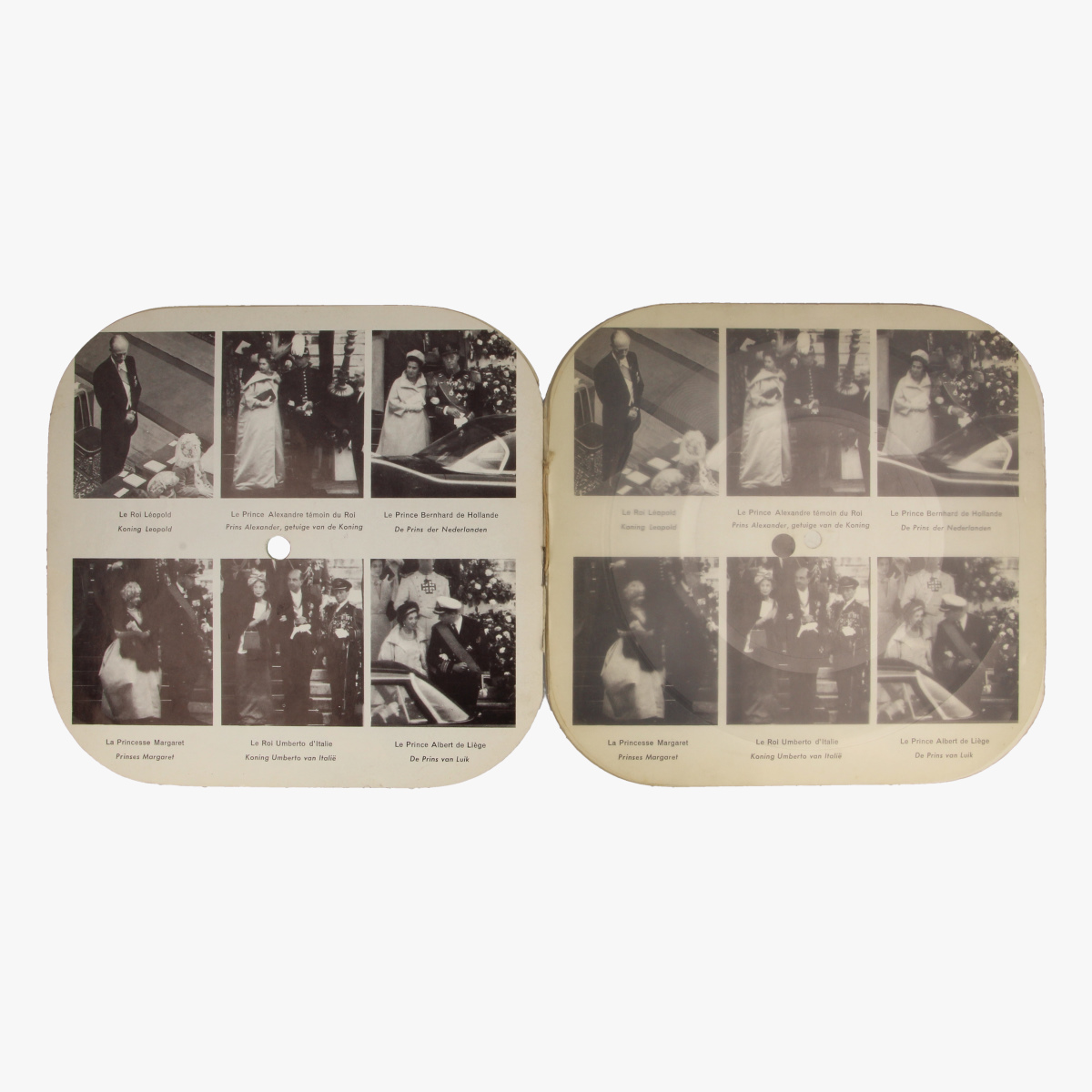 Afbeeldingen van Platenalbum - aandenken van het huwelijk Fabiola en Boudewijn