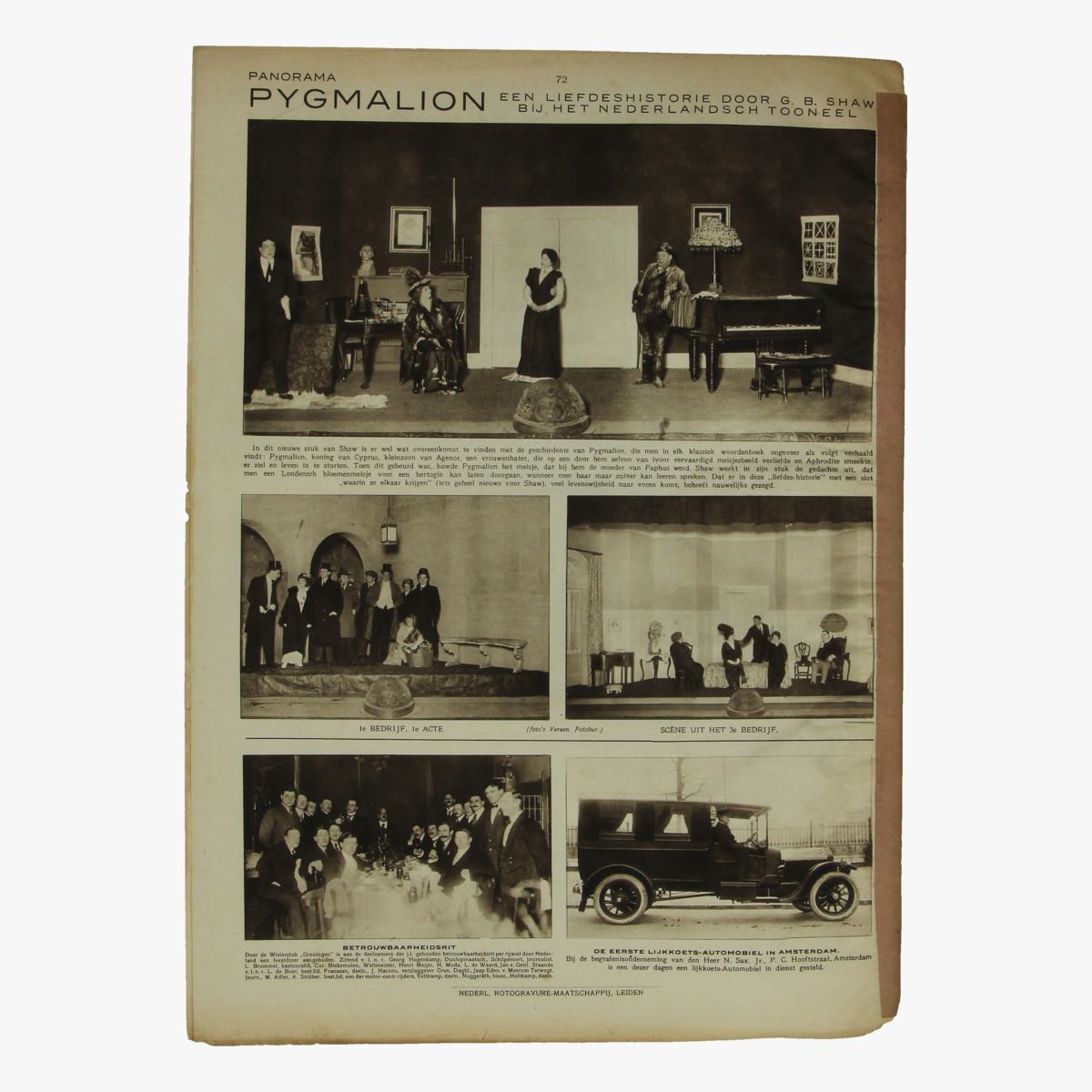 Afbeeldingen van oude weekblad panorama N°9  29 januari 1915
