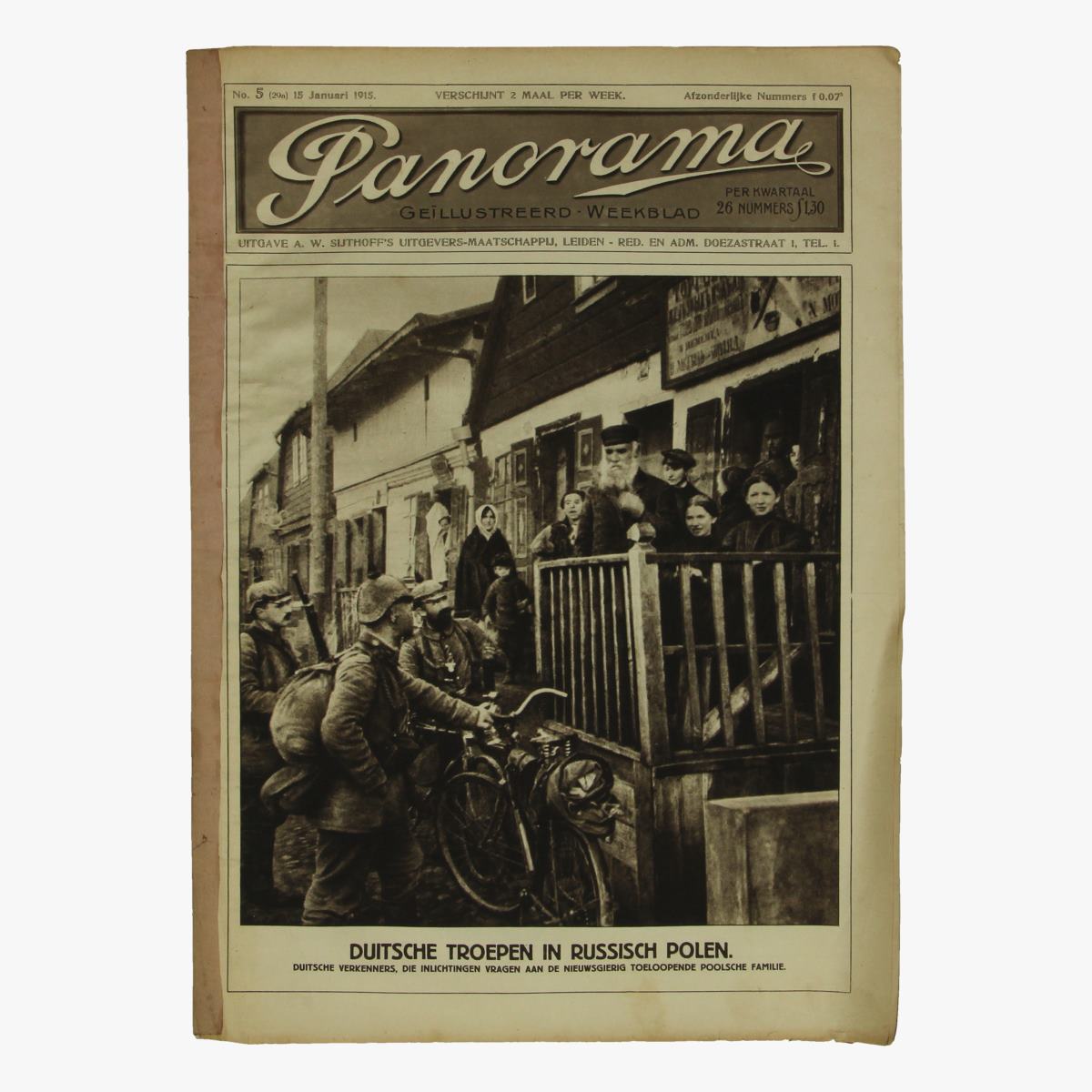 Afbeeldingen van oude weekblad panorama N°5   15 januari 1915