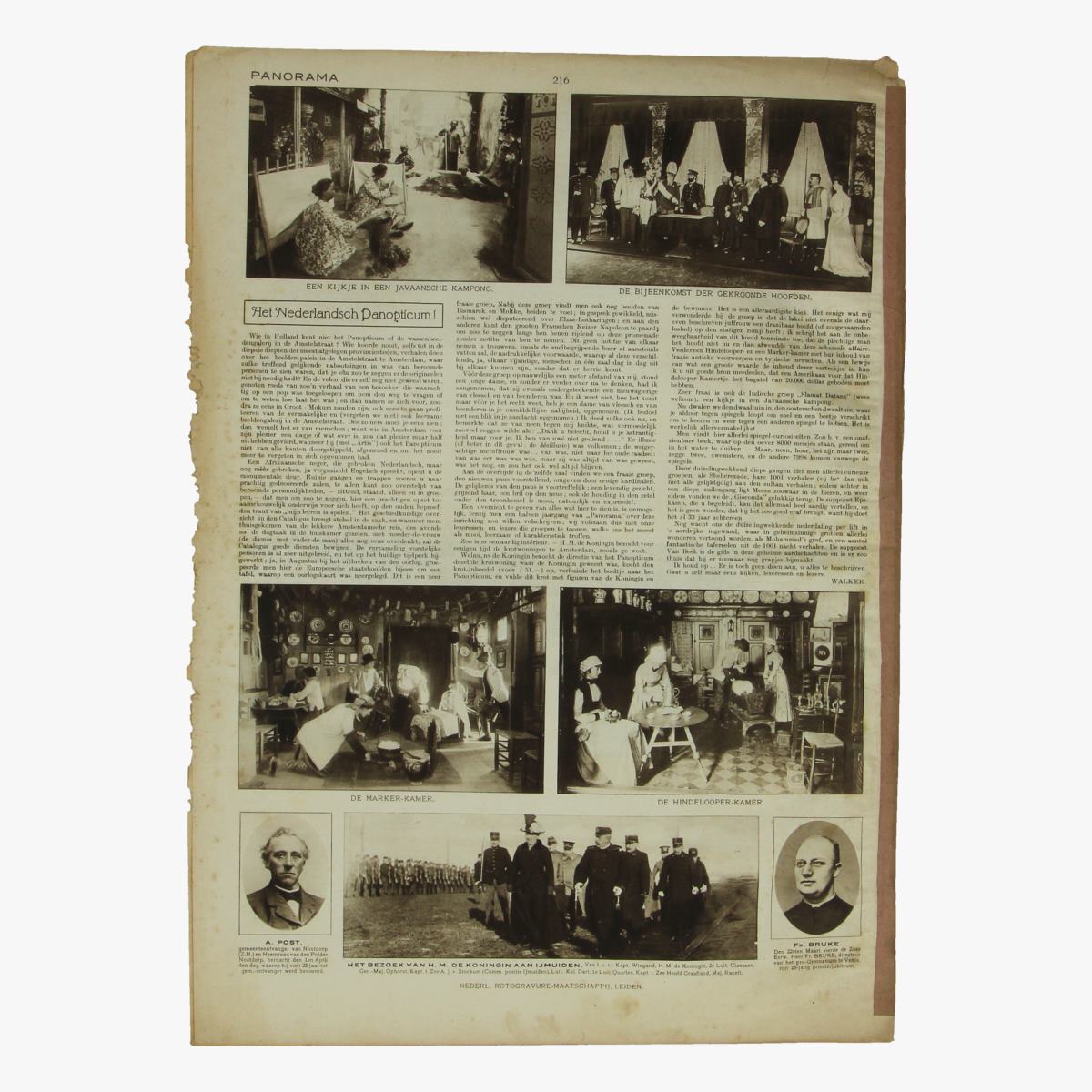 Afbeeldingen van oude weekblad panorama N°27  1april 1915.