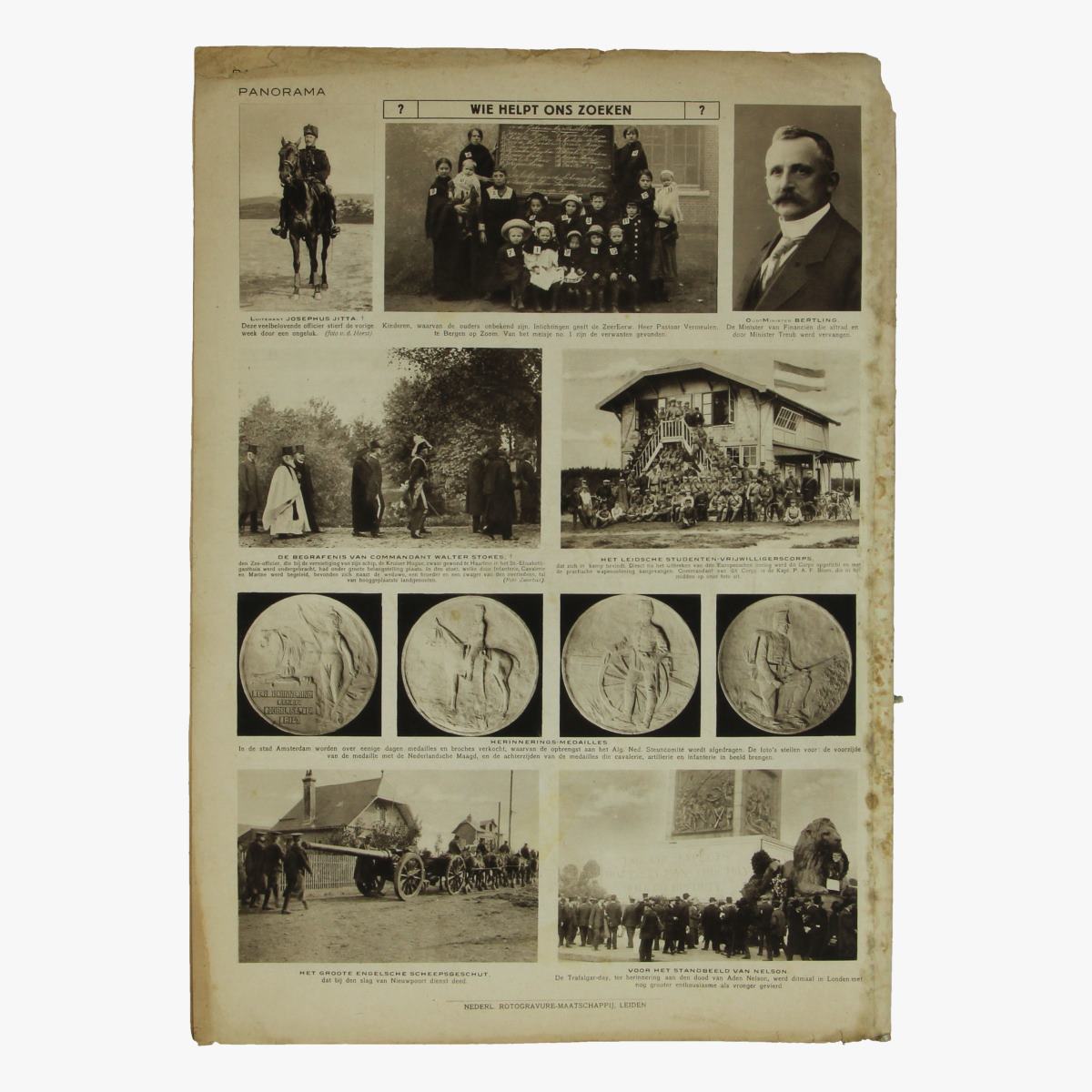 Afbeeldingen van oude weekblad panorama N°18b  28 oct. 1914