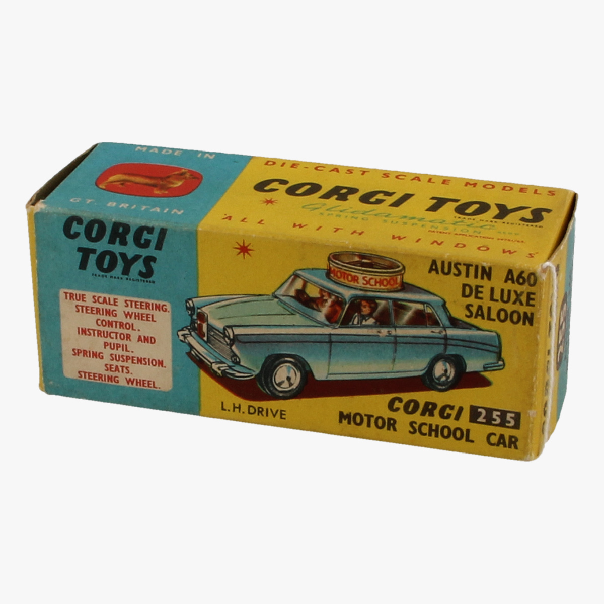 Afbeeldingen van Corgi Toys. Austin A60 De Luxe Saloon, Motor School Car 255