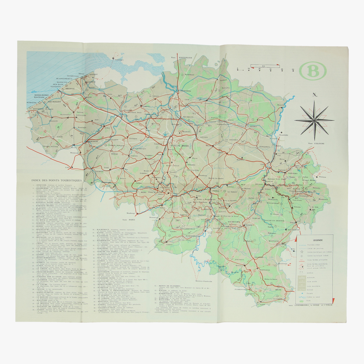 Afbeeldingen van expo 58 folder train-stop (B° 1958°