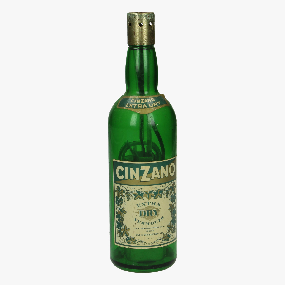Afbeeldingen van oude aansteker fles cinzano