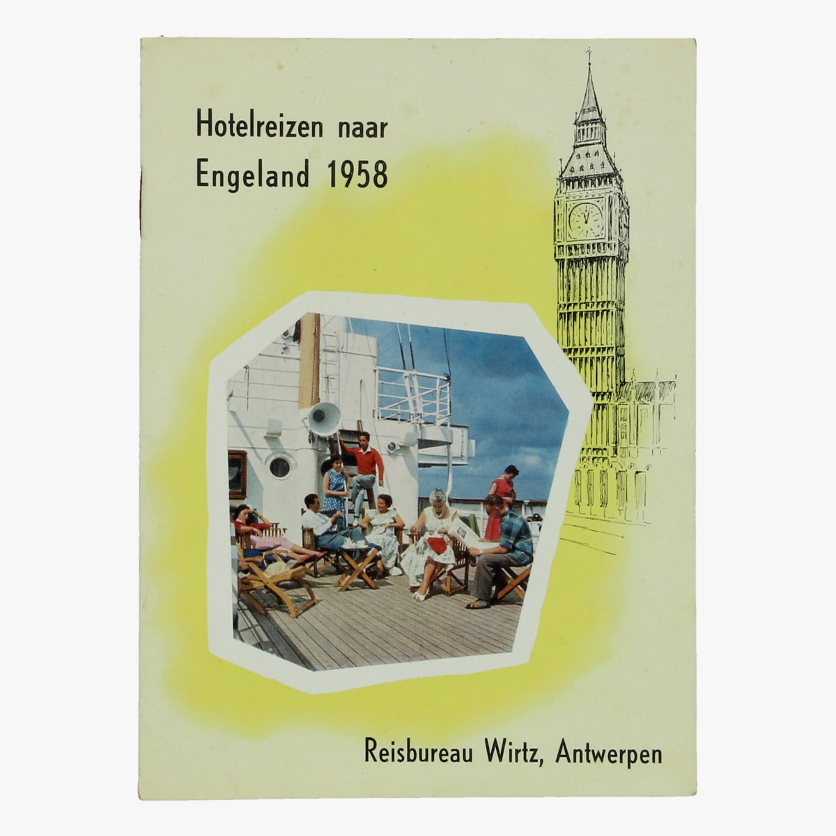 Afbeeldingen van expo 58 folder hotelreizen naar engeland 1958, reisbureau wirtz, antwerpen