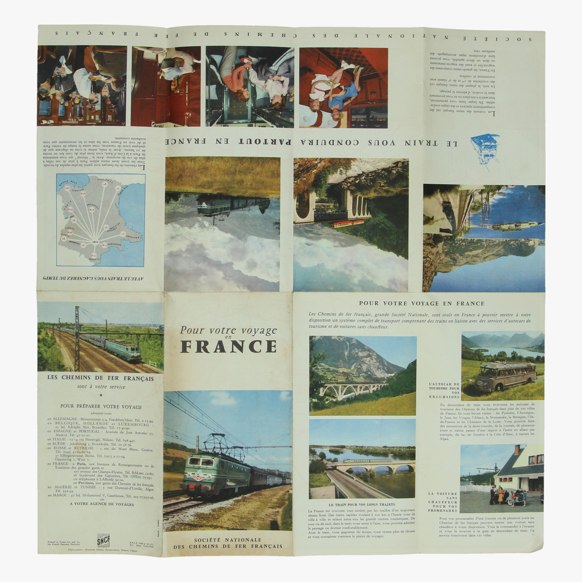 Afbeeldingen van expo  58 folder pour votre voyage en frande société nationale des chemins de fer français