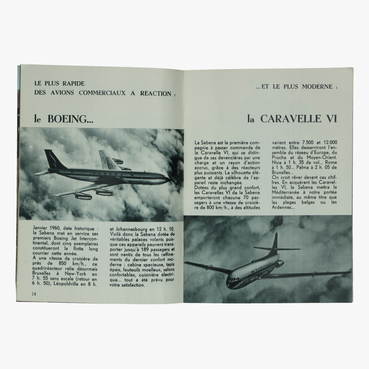Afbeeldingen van sabena magazine 1960
