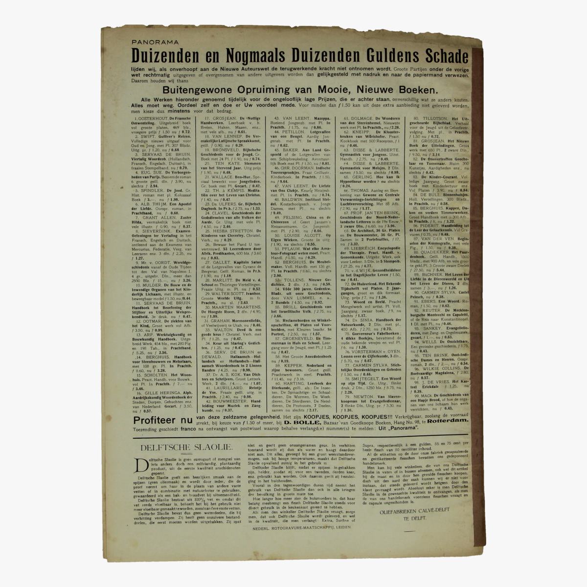 Afbeeldingen van oude weekblad panorama N°31  15 april 1915.