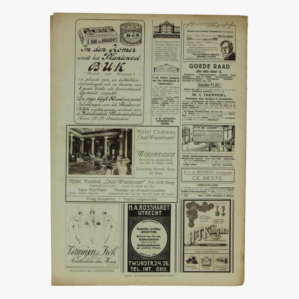 Afbeeldingen van oude weekblad panorama N°72 6 sept 1915