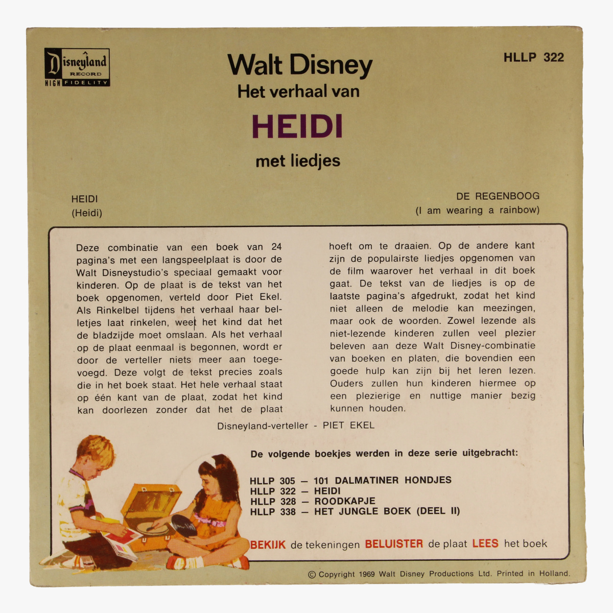 Afbeeldingen van Singel Walt Disney Het verhaal van Heidi 