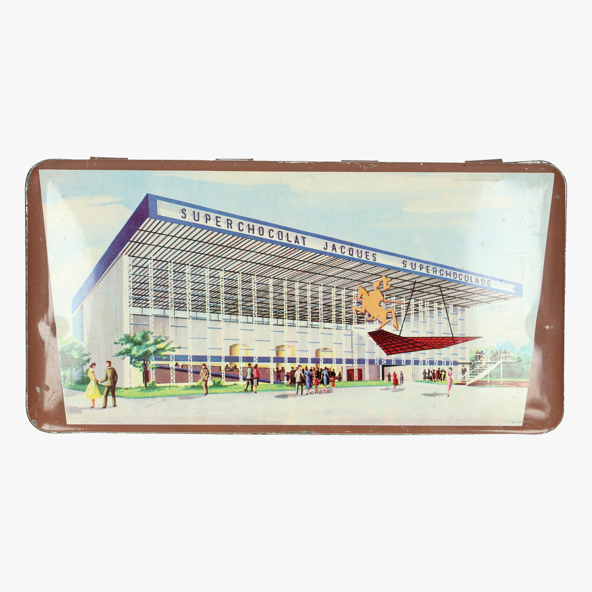 Afbeeldingen van blikken doos expo 58 superchocolade jacques