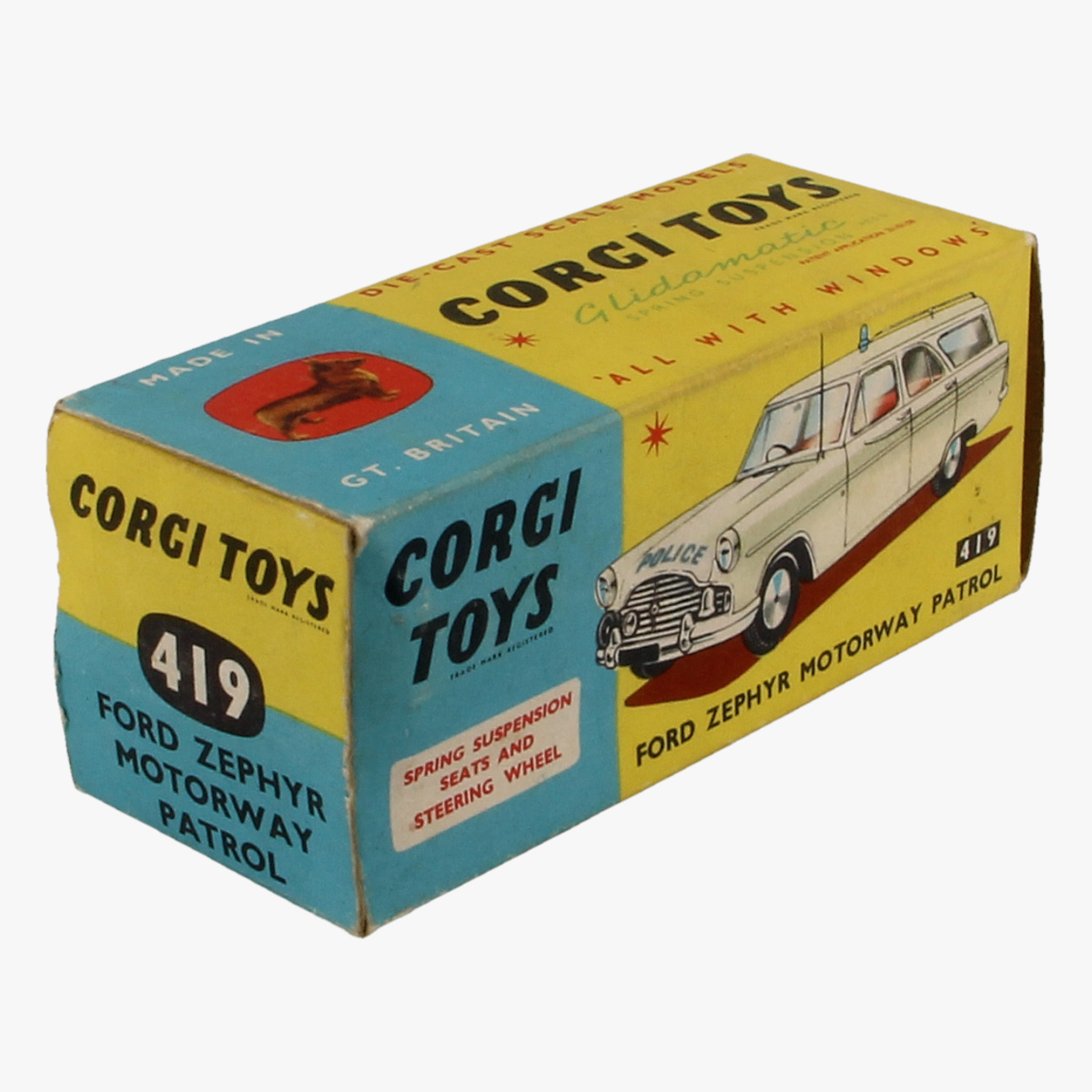 Afbeeldingen van Corgi Toys. Ford Zephyr Motorway Patrol 419